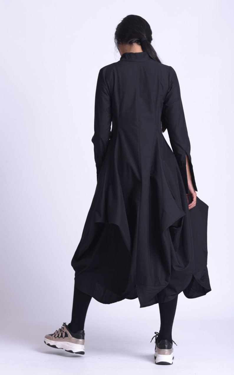 Plus Size Maxi Dress with Sleeve / Oversize Dress / Shirt Dress